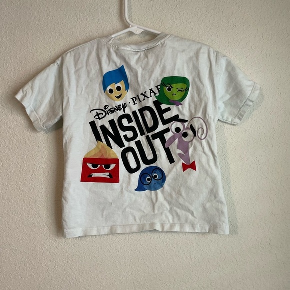 Zara Kids White Inside Out Graphic T-Shirt size 4 Years - Picture 2 of 4